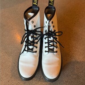 Dr. Martens White and Black Boots